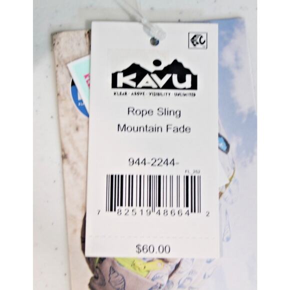 Kavu Crossbody Backpack Beach Hiking Rope Sling Bag Multicolor Mountain Fade - Picture 16 of 16